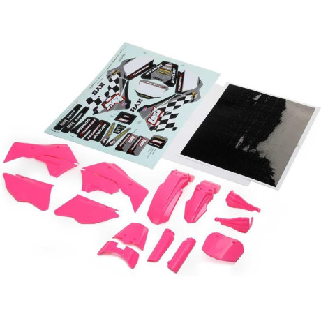 Losi kapotáž růžová, samolepky: PM-MX/SM