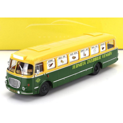 ABREX ŠKODA 706 AUTOBUS RTO JEONOTA ZASOBUJE VENKOV 1961 - GREEN YELLOW 1/43