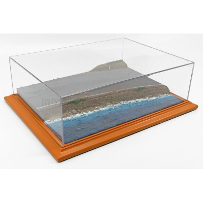 ATLANTIC VETRINA DISPLAY BOX DIORAMA BASE STRADA LITORALE - SEA SIDE BASE - Lungh.LENGHT cm 42.5 X Largh.WIDTH cm 31.3 X Alt.HEI