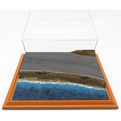 ATLANTIC VETRINA DISPLAY BOX DIORAMA BASE STRADA LITORALE - SEA SIDE BASE - Lungh.LENGHT cm 42.5 X Largh.WIDTH cm 31.3 X Alt.HEI