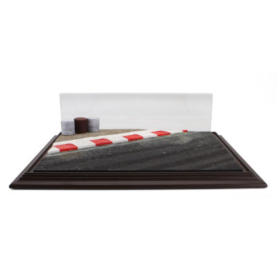 ATLANTIC VETRINA DISPLAY BOX DIORAMA BASE PISTA - RACETRACK BASE - Lungh.LENGHT cm 42.5 X Largh.WIDTH cm 31.3 X Alt.HEIGHT cm 12
