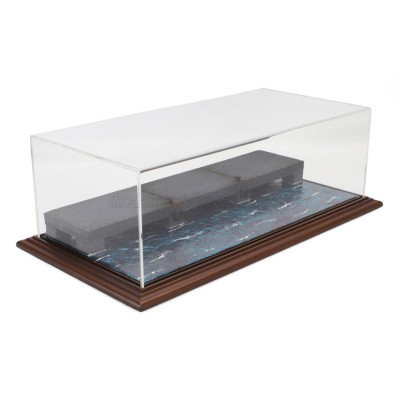 ATLANTIC VETRINA DISPLAY BOX DIORAMA BASE PORTO Lungh.LENGHT cm 57.0 X Largh.WIDTH cm 30.0 X Alt.HEIGHT cm 2.5 - HARBOUR BASE -