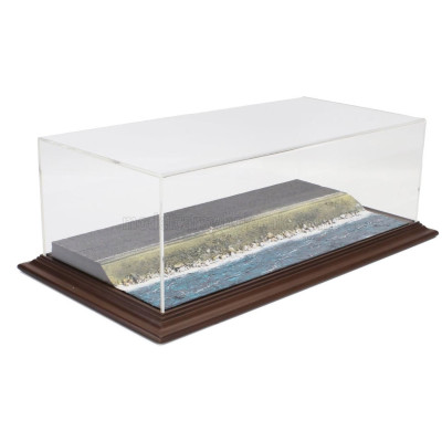 ATLANTIC VETRINA DISPLAY BOX DIORAMA BASE STRADA LITORALE Lungh.LENGHT cm 57.0 X Largh.WIDTH cm 30.0 X Alt.HEIGHT cm 2.5 - SEA S