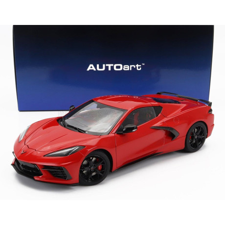 AUTOART CHEVROLET CORVETTE C8 Z51 STINGRAY SPIDER 2020 - TORCH RED 1/18