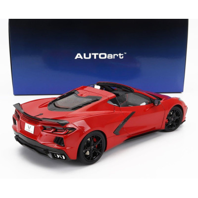 AUTOART CHEVROLET CORVETTE C8 Z51 STINGRAY SPIDER 2020 - TORCH RED 1/18