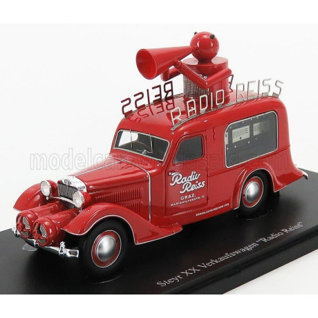 AUTOCULT STEYR XX VERSUCHSWAGEN - RADIO REISS - AUSTRIA 1929 - RED 1/43