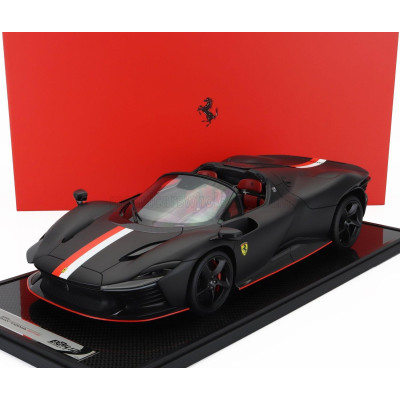 BBR MODELS FERRARI DAYTONA SP3 SERIE ICONA OPEN ROOF PRINCIPATO DI MONACO LIVERY N 16 PERSONAL CAR CHARLES LECLERC 2022 - CON VE