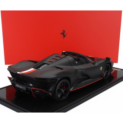 BBR MODELS FERRARI DAYTONA SP3 SERIE ICONA OPEN ROOF PRINCIPATO DI MONACO LIVERY N 16 PERSONAL CAR CHARLES LECLERC 2022 - CON VE