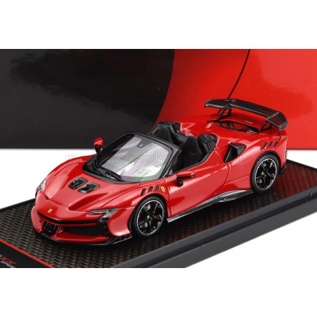 BBR MODELS FERRARI SF90 XX STRADALE SPIDER 2024 - ROSSO CORSA 322 - RED BLACK 1/43