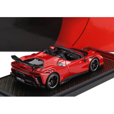 BBR MODELS FERRARI SF90 XX STRADALE SPIDER 2024 - ROSSO CORSA 322 - RED BLACK 1/43