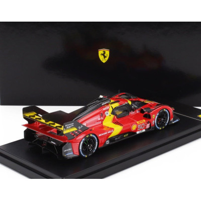 BBR MODELS FERRARI 499P 3.0L TURBO V6 TEAM FERRARI AF CORSE N 50 3rd 1000 miles SEBRING 2023 ANTONIO FUOCO - MIGUEL MOLINA - NIC