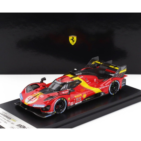 BBR MODELS FERRARI 499P 3.0L TURBO V6 TEAM FERRARI AF CORSE N 51 3rd WEC 6h SPA 2023 ALESSANDRO PIER GUIDI - JAMES CALADO - ANTO