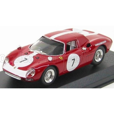 BEST MODEL FERRARI 250LM N 7 KYALAMI 1966 HAILWOOD - ANDERSON - BORDEAUX  WHITE 1/43