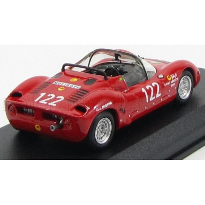 BEST MODEL FIAT ABARTH 1000 SPIDER N 122 TARGA FLORIO 1969 CALASCIBETTA - FERLITO - RED 1/43