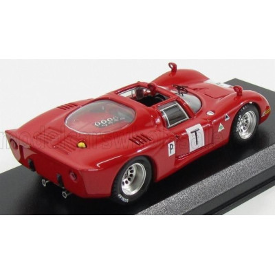 BEST MODEL ALFA ROMEO 33.2 LE MANS TEST 1968 BIANCHI - ZECCOLI - GROSSELIN - TROSCH - RED 1/43