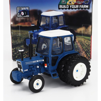BRITAINS FORD USA 7600 TRACTOR 1969 - BLUE WHITE 1/32