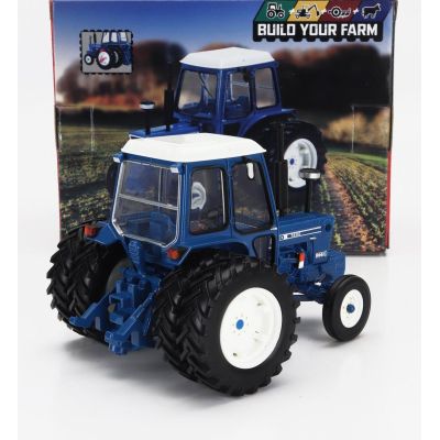 BRITAINS FORD USA 7600 TRACTOR 1969 - BLUE WHITE 1/32