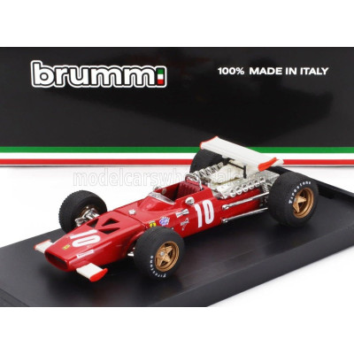 BRUMM FERRARI F1 312 N 10 ITALY GP 1969 PEDRO RODRIGUEZ - RED WHITE 1/43