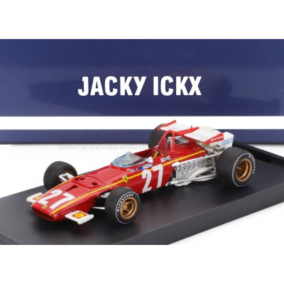 BRUMM FERRARI F1  312B N 27 BELGIUM GP 1970 JACKY ICKX - RED WHITE 1/43