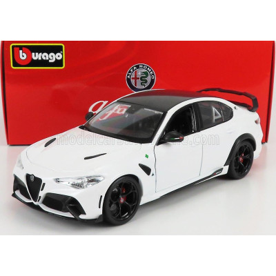 BURAGO ALFA ROMEO GIULIA GTAm 2020 - BIANCO TROFEO - WHITE 1/18