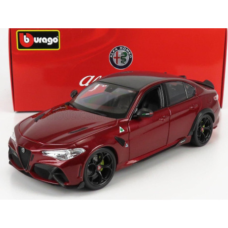 BURAGO ALFA ROMEO GIULIA GTA 2020 - ROSSO ALFA MET - DARK RED MET 1/18