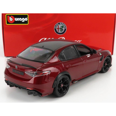BURAGO ALFA ROMEO GIULIA GTA 2020 - ROSSO ALFA MET - DARK RED MET 1/18