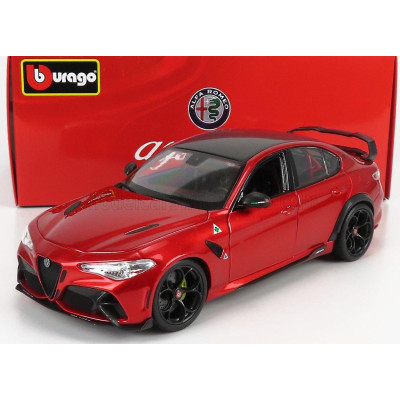 BURAGO ALFA ROMEO GIULIA GTAm 2020 - ROSSO GTA - RED MET 1/18