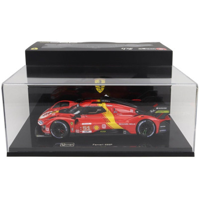 BURAGO FERRARI 499P 3.0L TURBO V6 TEAM FERRARI AF CORSE N 51 WINNER 24h LE MANS 2023 ALESSANDRO PIER GUIDI - JAMES CALADO - ANTO