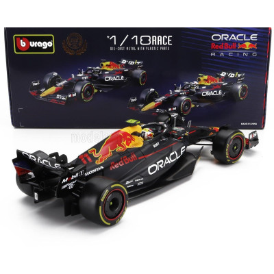BURAGO RED BULL F1  RB19 TEAM ORACLE RED BULL RACING N 11 SEASON 2023 SERGIO PEREZ - MATT BLUE 1/18