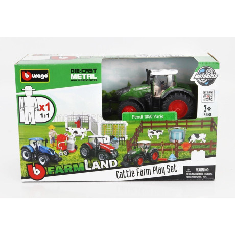 BURAGO FENDT SET FARM LANDT 1050 VARIO TRACTOR 2016 - VARIOUS 1/50