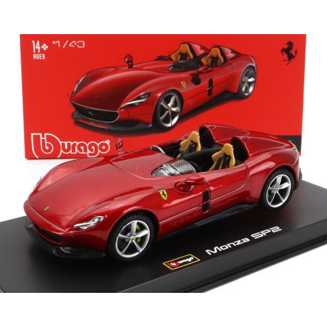BURAGO FERRARI MONZA SP2 2018 - RED MET 1/43