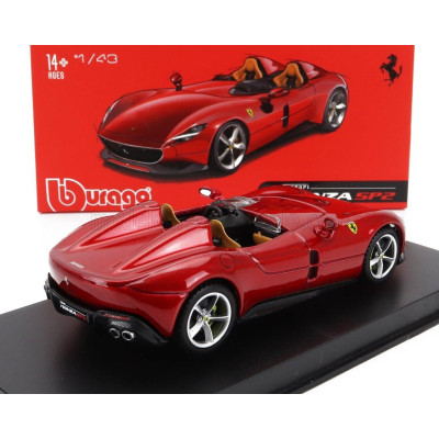BURAGO FERRARI MONZA SP2 2018 - RED MET 1/43
