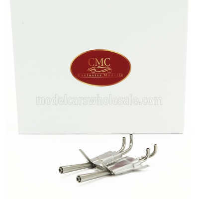 CMC PORSCHE MEGAPHONE EXHAUST SYSTEM (INTERCHANGEABLE) 904 CARRERA GTS - SILVER 1/18