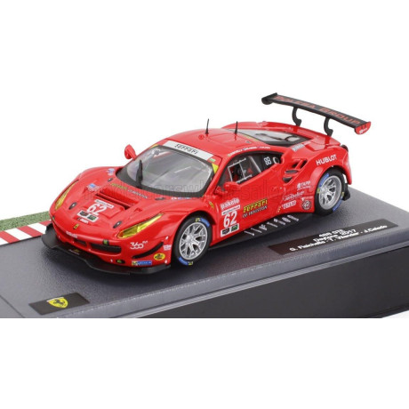 EDICOLA FERRARI 488 GTE 3.9L TURBO V8 TEAM RISI COMPETIZIONE N 62 24h DAYTONA 2017 GIANCARLO FISICHELLA - JAMES CALADO - TONI VI