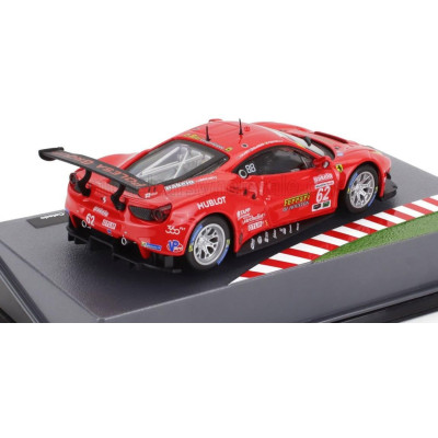 EDICOLA FERRARI 488 GTE 3.9L TURBO V8 TEAM RISI COMPETIZIONE N 62 24h DAYTONA 2017 GIANCARLO FISICHELLA - JAMES CALADO - TONI VI