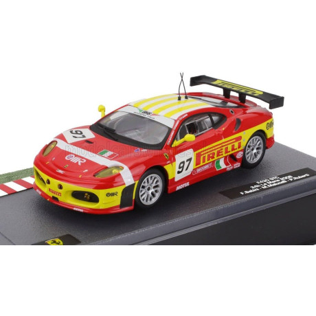 EDICOLA FERRARI F430GT 4.0L V8 TEAM BMS SCUDERIA ITALIA N 97 2nd LMGT2 CLASS 24h LE MANS 2008 MATTEO MALUCELLI - PAOLO RUBERTI -