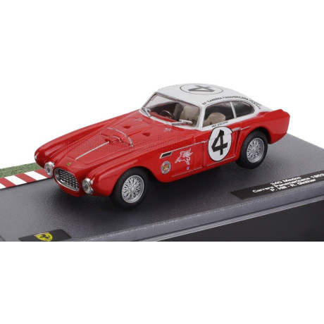 EDICOLA FERRARI 340 MEXICO VIGNALE COUPE N 4 RALLY CARRERA PANAMERICANA 1953 PHIL HILL - RICHIE GINTHER - RED WHITE 1/43