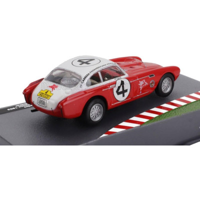 EDICOLA FERRARI 340 MEXICO VIGNALE COUPE N 4 RALLY CARRERA PANAMERICANA 1953 PHIL HILL - RICHIE GINTHER - RED WHITE 1/43