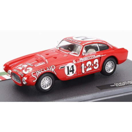 EDICOLA FERRARI 340 MEXICO VIGNALE COUPE N 14 RALLY CARRERA PANAMERICANA MEXICO 1952 ALBERTO ASCARI - LUIGI VILLORESI - RED WHIT