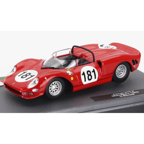 EDICOLA FERRARI 275P SPIDER N 181 OLLON-VILLARS 1965 GIANPIERO BISCALDI - RED 1/43