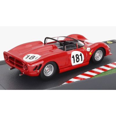EDICOLA FERRARI 275P SPIDER N 181 OLLON-VILLARS 1965 GIANPIERO BISCALDI - RED 1/43