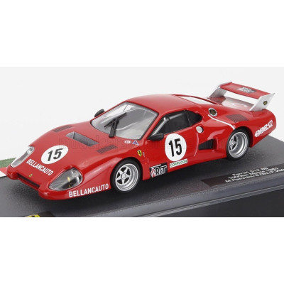 EDICOLA FERRARI 512BB TEAM BELLANCAUTO N 15 1000km MONZA 1981 MAURIZIO FLAMMINI - SPARTACO DINI - FABRIZIO VIOLATI - RED 1/43