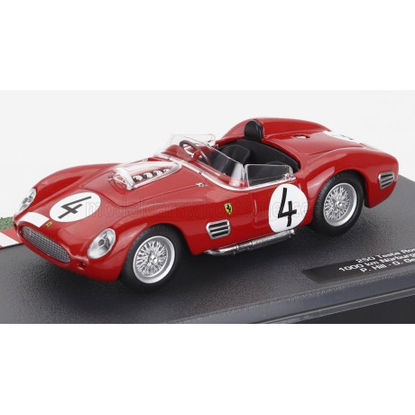 EDICOLA FERRARI 250TR TESTA ROSSA SPIDER N 4 1000km NURBURGRING 1959 PHIL HILL - OLIVIER GENDEBIEN - RED WHITE 1/43