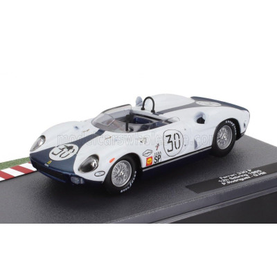 EDICOLA FERRARI 330P SPIDER TEAM MECOM RACING N 30 12h SEBRING 1965 PEDRO RODRIGUEZ - GRAHAM HILL - WHITE BLUE 1/43