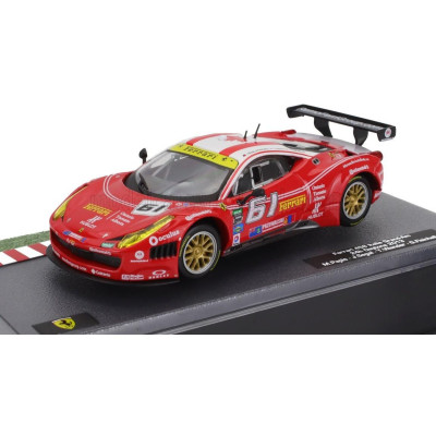 EDICOLA FERRARI 458 ITALIA GT3 4.5L V8 TEAM AIM MOTORSPORT N 61 24h DAYTONA 2013 GIANCARLO FISICHELLA - JEFF SEGAL - TONI VILAND