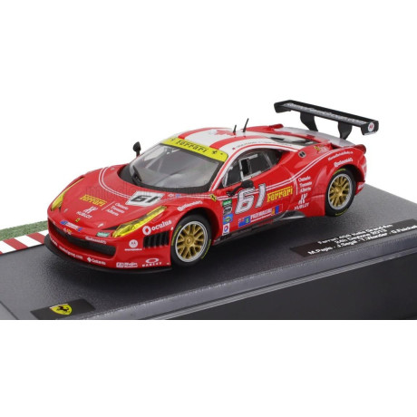 EDICOLA FERRARI 458 ITALIA GT3 4.5L V8 TEAM AIM MOTORSPORT N 61 24h DAYTONA 2013 GIANCARLO FISICHELLA - JEFF SEGAL - TONI VILAND
