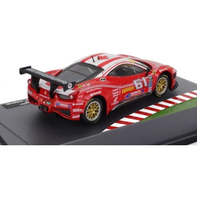 EDICOLA FERRARI 458 ITALIA GT3 4.5L V8 TEAM AIM MOTORSPORT N 61 24h DAYTONA 2013 GIANCARLO FISICHELLA - JEFF SEGAL - TONI VILAND