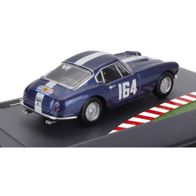 EDICOLA FERRARI 250 GT BERLINETTA INTERIM N 164 TOUR DE FRANCE 1959 JEAN LUCAS - JEAN FRANCOIS MALLE - BLUE WHITE 1/43