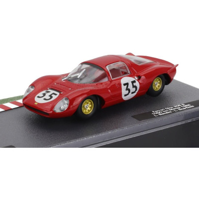 EDICOLA FERRARI DINO 206 COUPE N 35 1000km MONZA 1966 LORENZO BANDINI - LUDOVICO SCARFIOTTI - RED 1/43