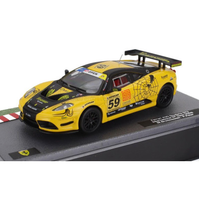 EDICOLA FERRARI F430 GT3 SCUDERIA KESSEL RACING N 59 GT OPEN INTERNATIONAL 2009 MICHAL BRONISZEWSKI - PHILIPP PETER - YELLOW BLA